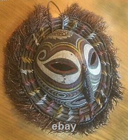 Papua New Guinea traditional coconut mask from 1900-1950