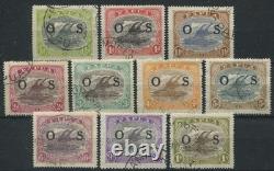 Papua Official 1931-32 Ovpt Set To 1/- O55/o64 Fine Used