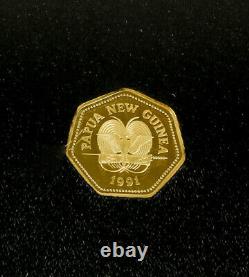 Perth Mint 1991 Papua New Guinea South Pacific Games 100 Kina Gold Proof Coin