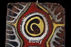 Petite écorce peinte, Small painted sago bark, oceanic art, Papua New Guinea