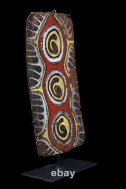 Petite écorce peinte, Small painted sago bark, oceanic art, Papua New Guinea