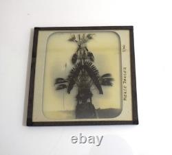 Photo TRIBAL DANCER AT MEKEO PAPUA NEW GUINEA DATED 1906 Magic Lantern Slide