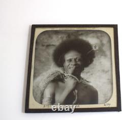 Photograph AISI DELENA PAPUA NEW GUINEA DATED 1907 ANTIQUE Magic Lantern Slide