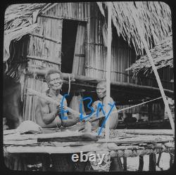 Photograph AISI TEERE DELENA PAPUA NEW GUINEA C1910 ANTIQUE Magic Lantern Slide