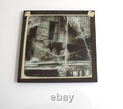Photograph AISI TEERE DELENA PAPUA NEW GUINEA C1910 ANTIQUE Magic Lantern Slide