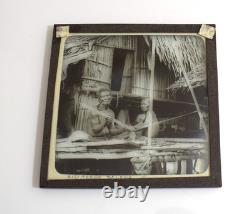 Photograph AISI TEERE DELENA PAPUA NEW GUINEA C1910 ANTIQUE Magic Lantern Slide