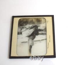 Photograph TATAHU DELENA PAPUA NEW GUINEA DATED 1907 ANTIQUE Magic Lantern Slide