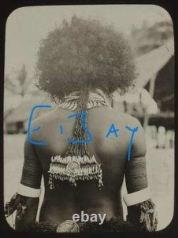 Photograph UME KAIAU BAKAMA PAPUA NEW GUINEA DATED 1907 Magic Lantern Slide