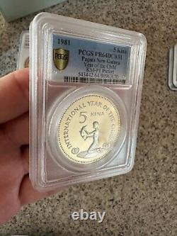 Piefort 1981 Papua New Guinea Silver Year of the Child PCGS PR64DCAM