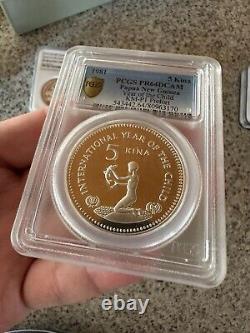 Piefort 1981 Papua New Guinea Silver Year of the Child PCGS PR64DCAM