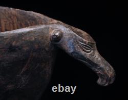 Plat en bois, wooden bowl, oceanic art, papua new guinea, tribal art, 63 cm