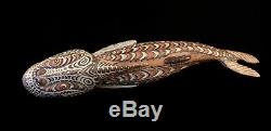 Poisson bois, carved fish, papua new guinea, oceanic art, art océanien
