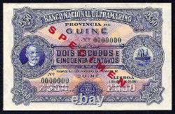 Portuguese Guinea 2$50 1921 2.50 Escudos P-13 SPECIMEN EF