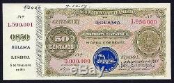 Portuguese Guinea (BOLAMA) 50 Centavos 1914 P-8 SPECIMEN UNC