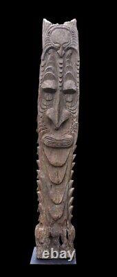 Poteau de case, house post, totem, oceanic art, papua new guinea