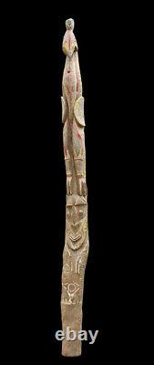 Poteau de case, house post, totem, oceanic art, papua new guinea