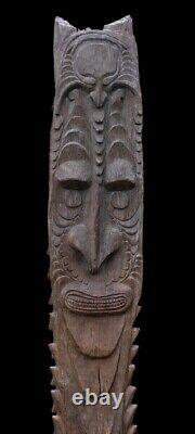 Poteau de case, house post, totem, oceanic art, papua new guinea