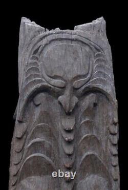 Poteau de case, house post, totem, oceanic art, papua new guinea