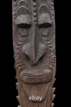 Poteau de case, house post, totem, oceanic art, papua new guinea