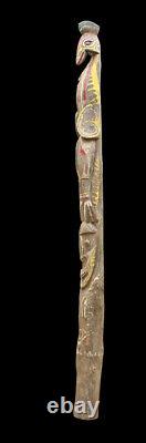 Poteau de case, house post, totem, oceanic art, papua new guinea