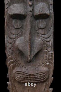 Poteau de case, house post, totem, oceanic art, papua new guinea