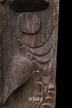 Poteau de case, house post, totem, oceanic art, papua new guinea