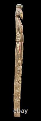 Poteau de case, house post, totem, oceanic art, papua new guinea