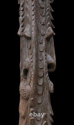 Poteau de case, house post, totem, oceanic art, papua new guinea