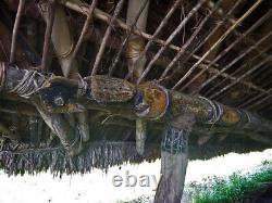 Poteau de case, house post, totem, oceanic art, papua new guinea