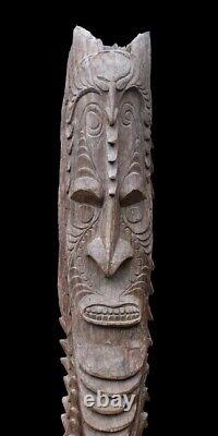 Poteau de case, house post, totem, oceanic art, papua new guinea