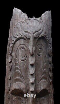 Poteau de case, house post, totem, oceanic art, papua new guinea