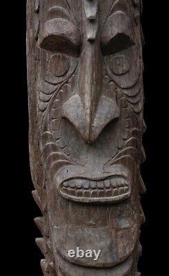 Poteau de case, house post, totem, oceanic art, papua new guinea