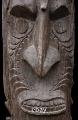 Poteau de case, house post, totem, oceanic art, papua new guinea