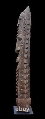 Poteau de case, house post, totem, oceanic art, papua new guinea