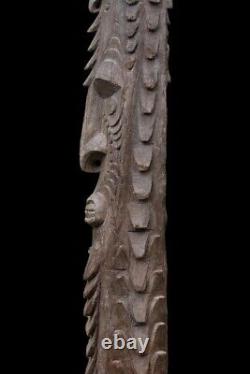 Poteau de case, house post, totem, oceanic art, papua new guinea