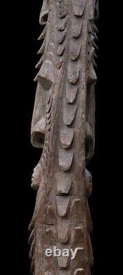 Poteau de case, house post, totem, oceanic art, papua new guinea