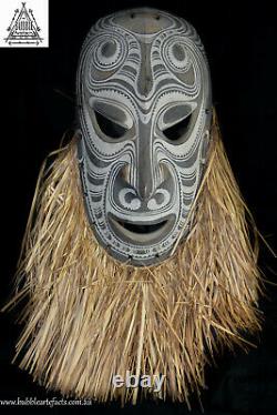 Powerful Fine Vintage Carved Tambanum House Mask, Angoram, PNG, Papua New Guinea