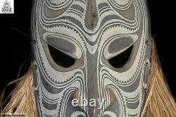 Powerful Fine Vintage Carved Tambanum House Mask, Angoram, PNG, Papua New Guinea