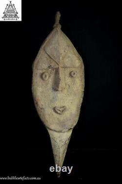 Powerful Old Yena Spirit Dance Yam Cult Mask, Upper Sepik, PNG, Papua New Guinea