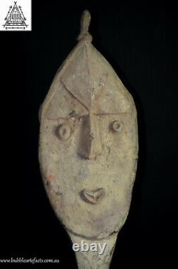 Powerful Old Yena Spirit Dance Yam Cult Mask, Upper Sepik, PNG, Papua New Guinea