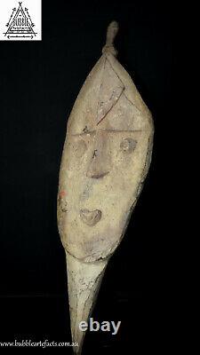 Powerful Old Yena Spirit Dance Yam Cult Mask, Upper Sepik, PNG, Papua New Guinea