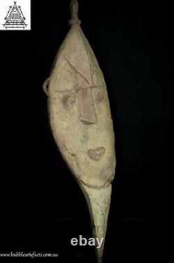 Powerful Old Yena Spirit Dance Yam Cult Mask, Upper Sepik, PNG, Papua New Guinea