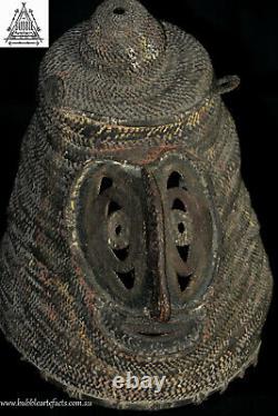 Powerful Rare Fine Baba Helmet Mask, Abelam, PNG, Papua New Guinea, Oceanic