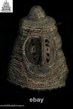 Powerful Rare Fine Baba Helmet Mask, Abelam, PNG, Papua New Guinea, Oceanic