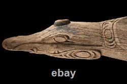 Proue de pirogue, canoe prow, sepik river, papua new guinea