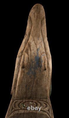 Proue de pirogue, canoe prow, sepik river, papua new guinea