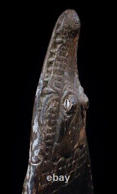 Proue de pirogue, canoe prow, sepik river, papua new guinea, tribal art