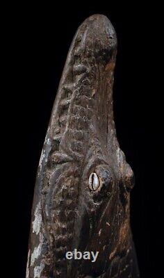 Proue de pirogue, canoe prow, sepik river, papua new guinea, tribal art