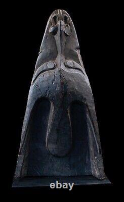 Proue de pirogue, canoe prow, sepik river, papua new guinea, tribal art, oceania