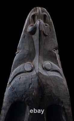 Proue de pirogue, canoe prow, sepik river, papua new guinea, tribal art, oceania